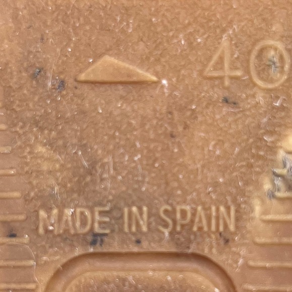 Women’s Tan Leather/Fabric Espadrilles w/Ankle Straps Made in Spain Size 40/US9 - Picture 13 of 13